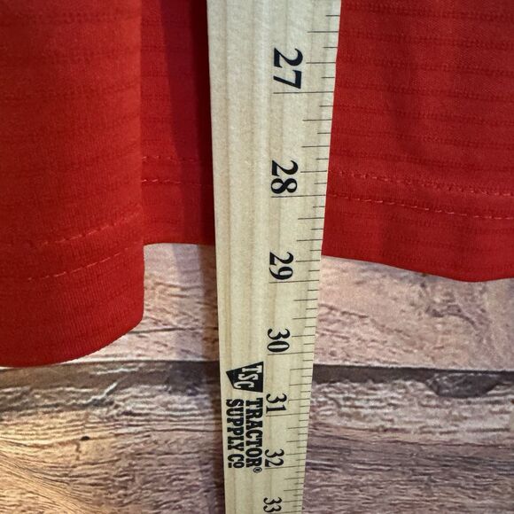 Men's Champion Texas Tech Red Raiders Performance Large Polo Shirt Red Double T - Picture 5 of 7